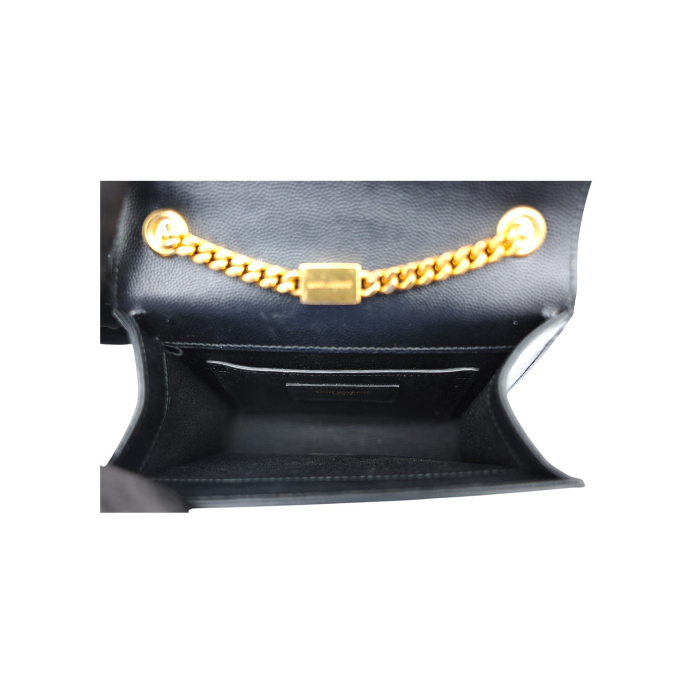 YSL Saint Laurent Kate Small Embossed Leather Crossbody Bag In Black