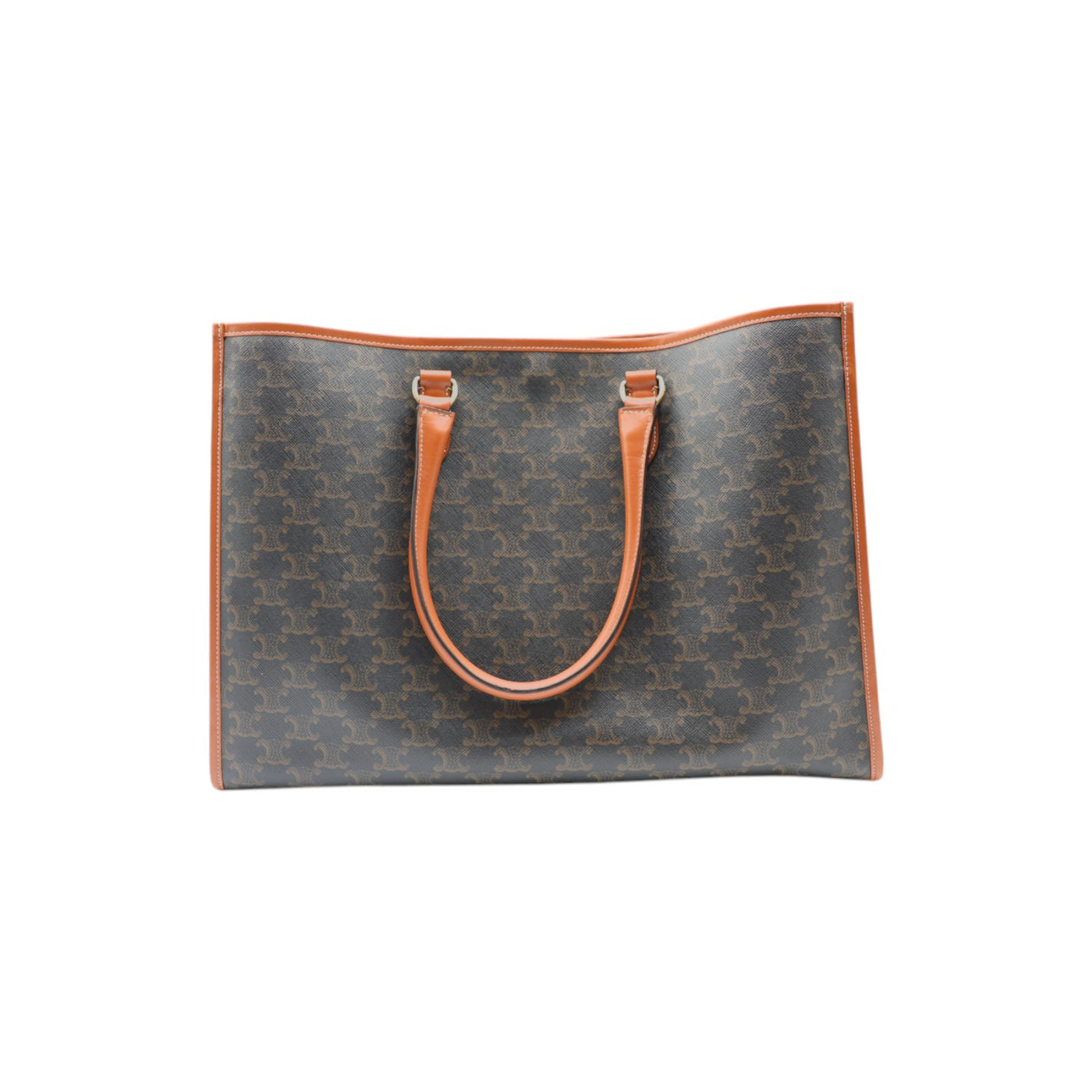 Celine Horizontal Cabas Triomphe Canvas Tote Bag