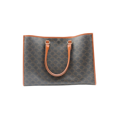 Celine Horizontal Cabas Triomphe Canvas Tote Bag