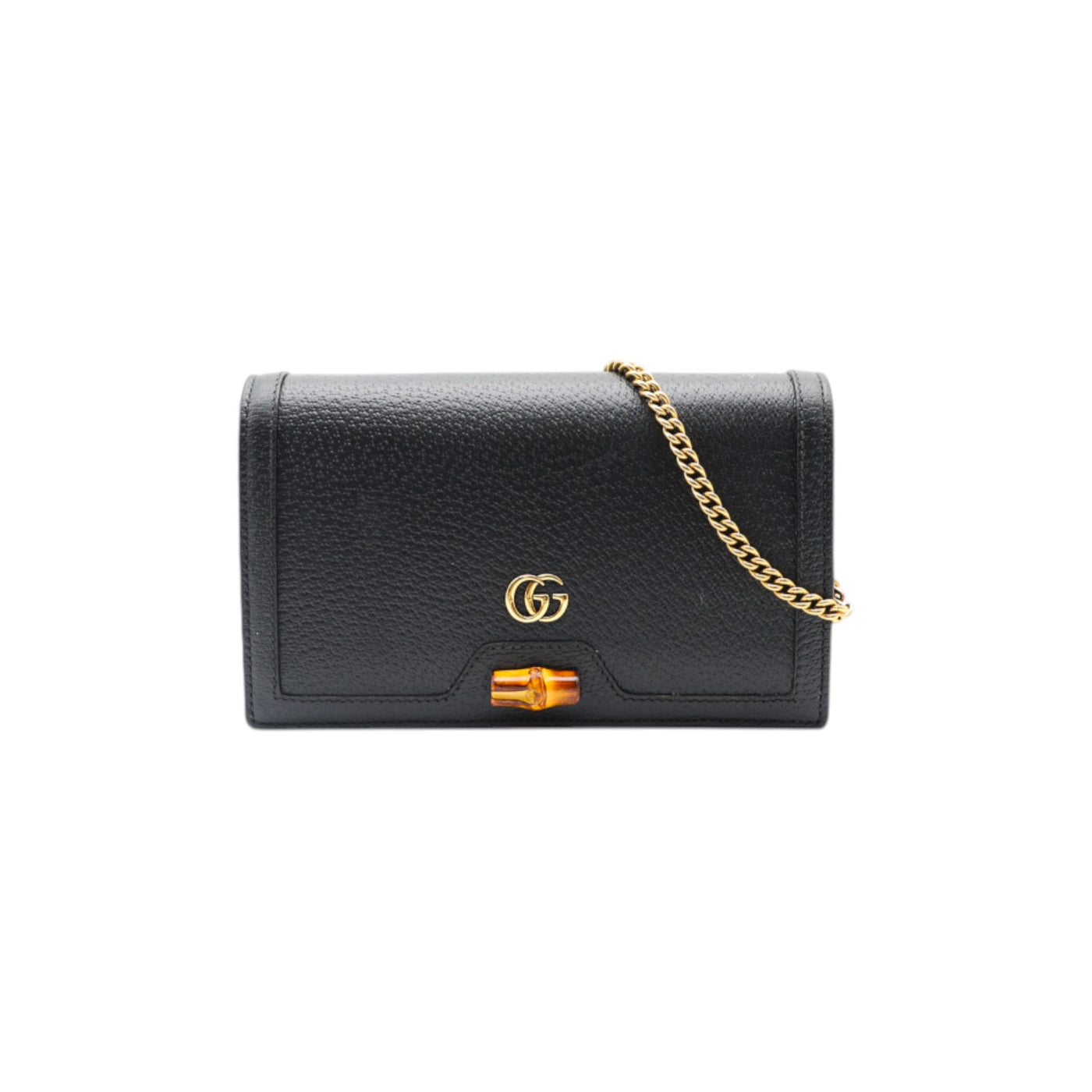 Gucci Diana Mini Chain Crossbody Bag In Black