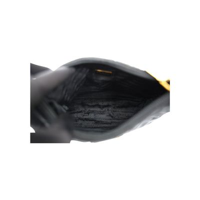 PRADA Tessuto Nylon Stitched Shoulder Bag In Black