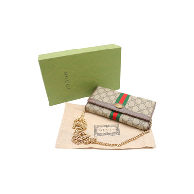 Gucci Ophidia GG Supreme Canvas Wallet On Chain