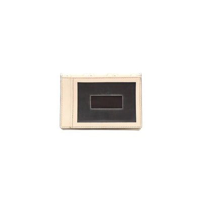 Gucci Guccissima Train Pass Card Case Wallet In Cream