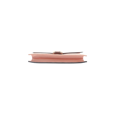 Gucci Dollar Calfskin Interlocking G Wallet On Chain In Pink