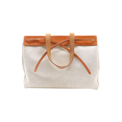 Hermès Toile Vache Hunter Cabas MM Handbag
