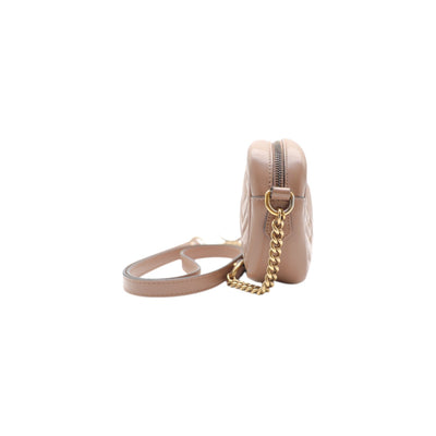 GG Marmont Mini Crossbody Bag In Taupe