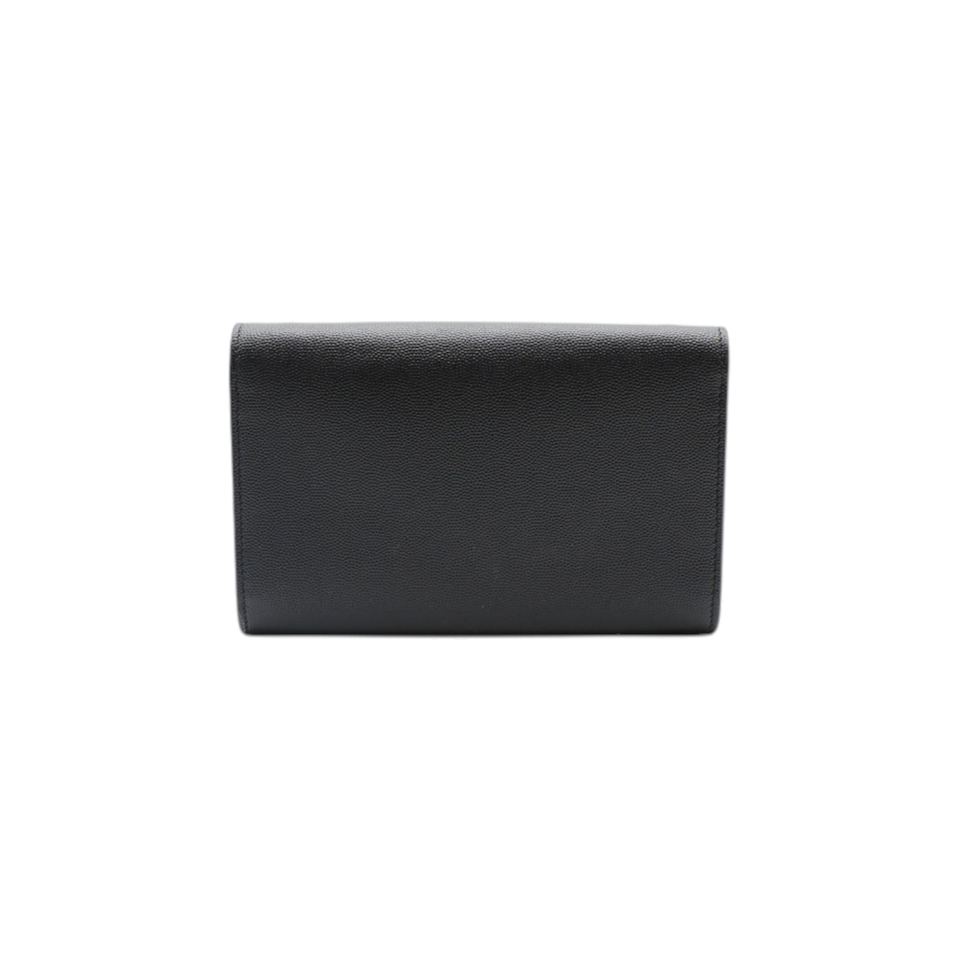 YSL Saint Laurent Leather Monogram Crossbody Evening Bag In Black