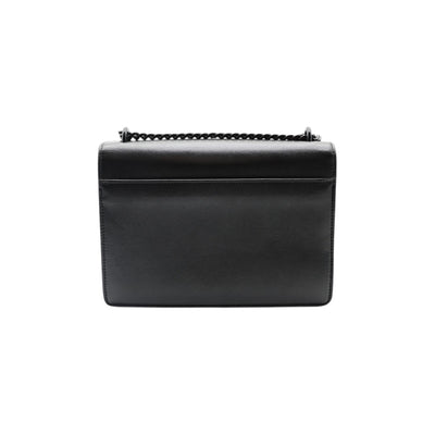 YSL Saint Laurent Monogram Monochrome Medium Sunset Bag In Black