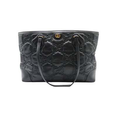 Gucci GG Calfskin Matelasse Medium Ophidia Tote Bag