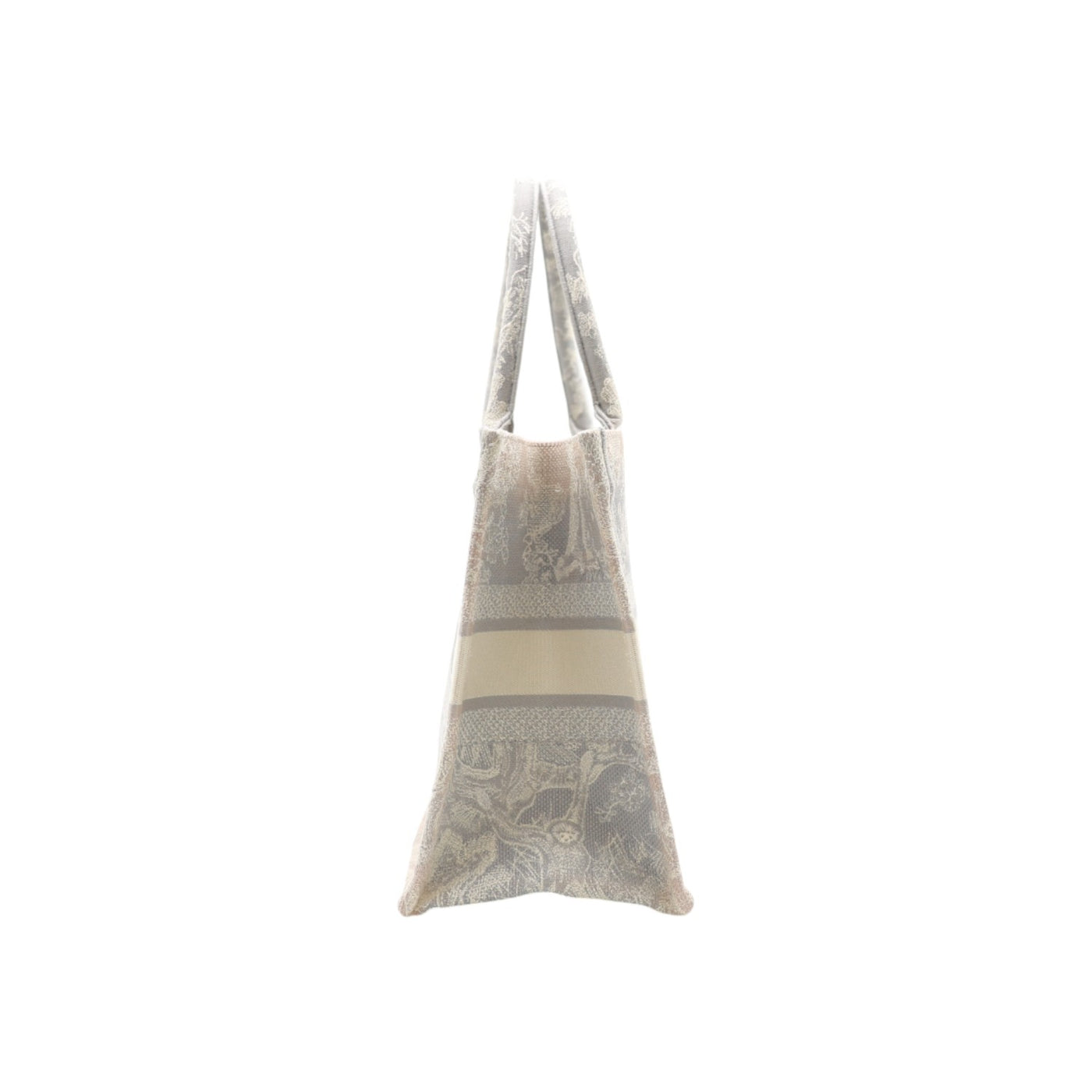 Christian Dior Toile De Jouy Medium Book Tote Bag In Grey