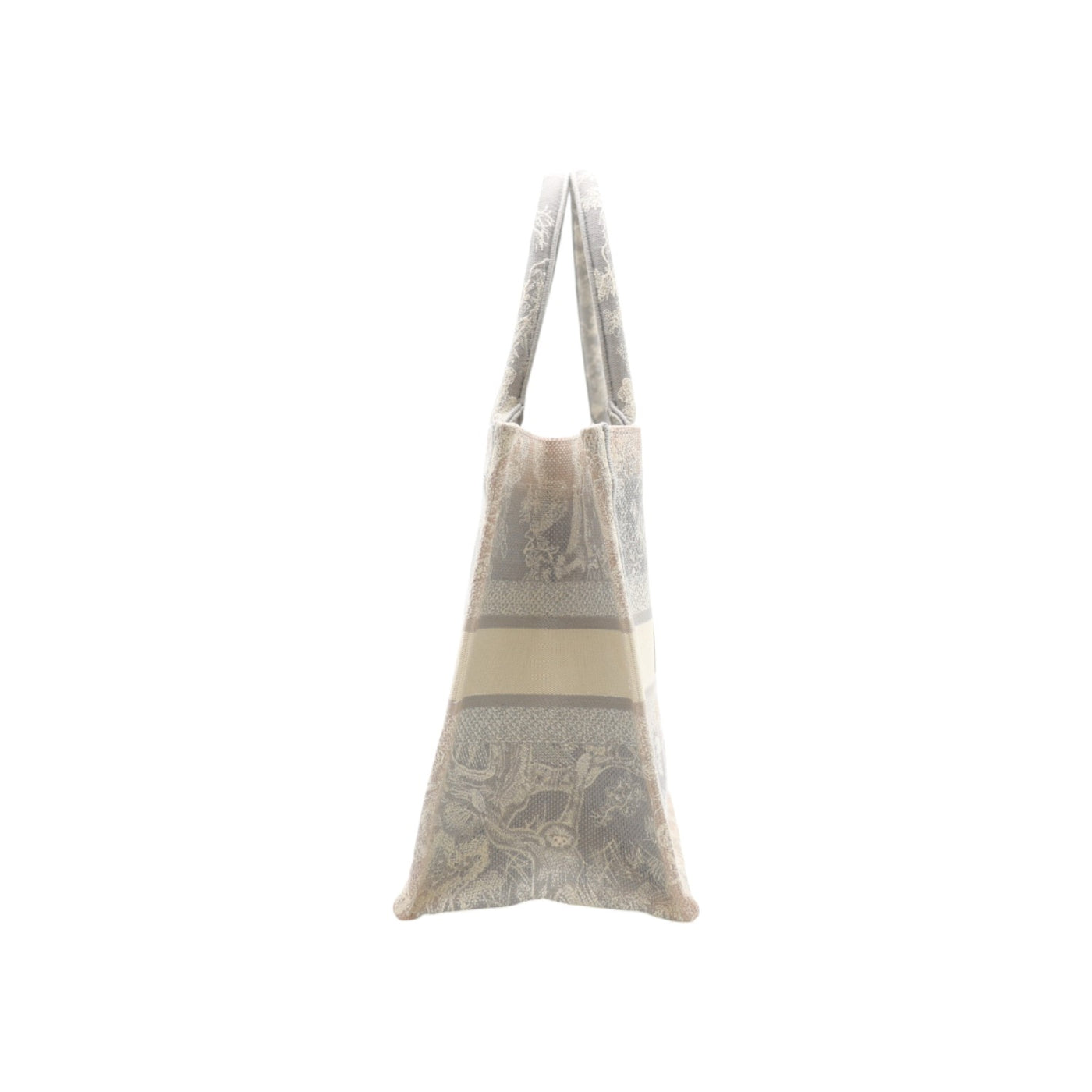 Christian Dior Toile De Jouy Medium Book Tote Bag In Grey