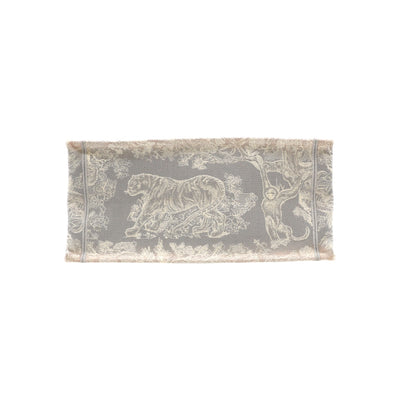 Christian Dior Toile De Jouy Medium Book Tote Bag In Grey