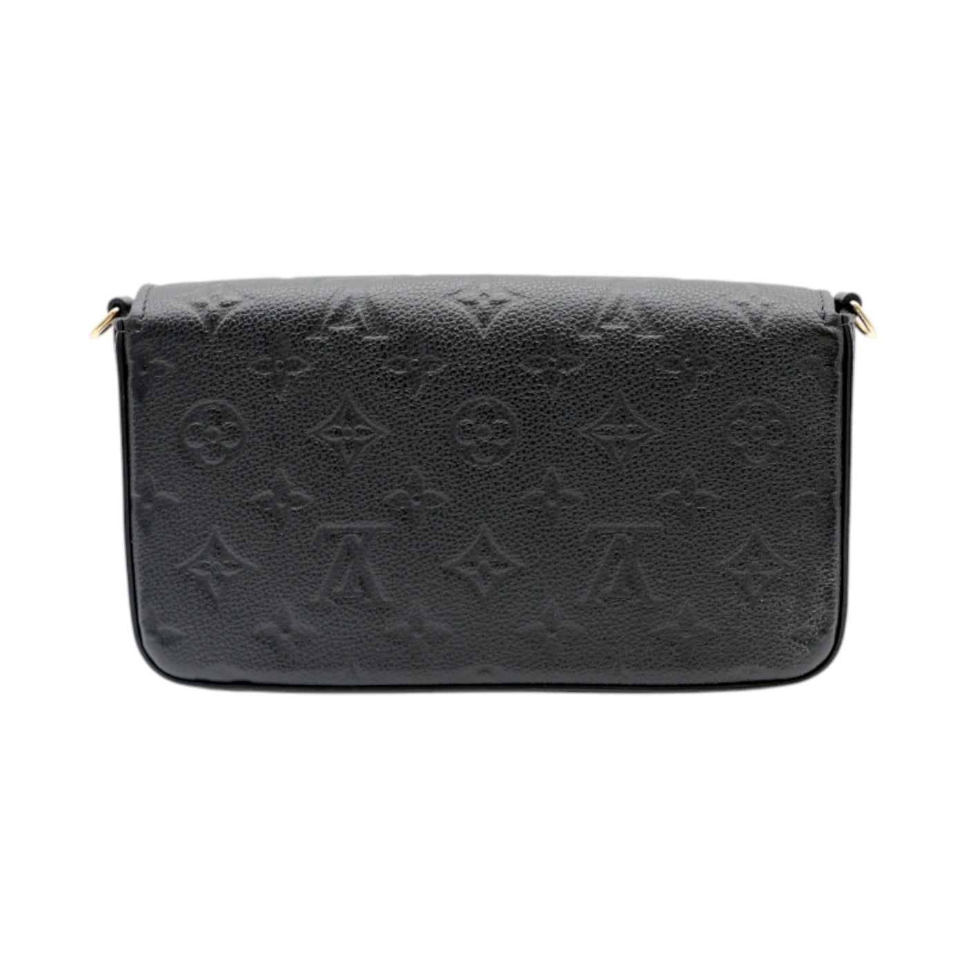 Louis Vuitton Pochette Félicie Empreinte Leather Crossbody Bag In Black
