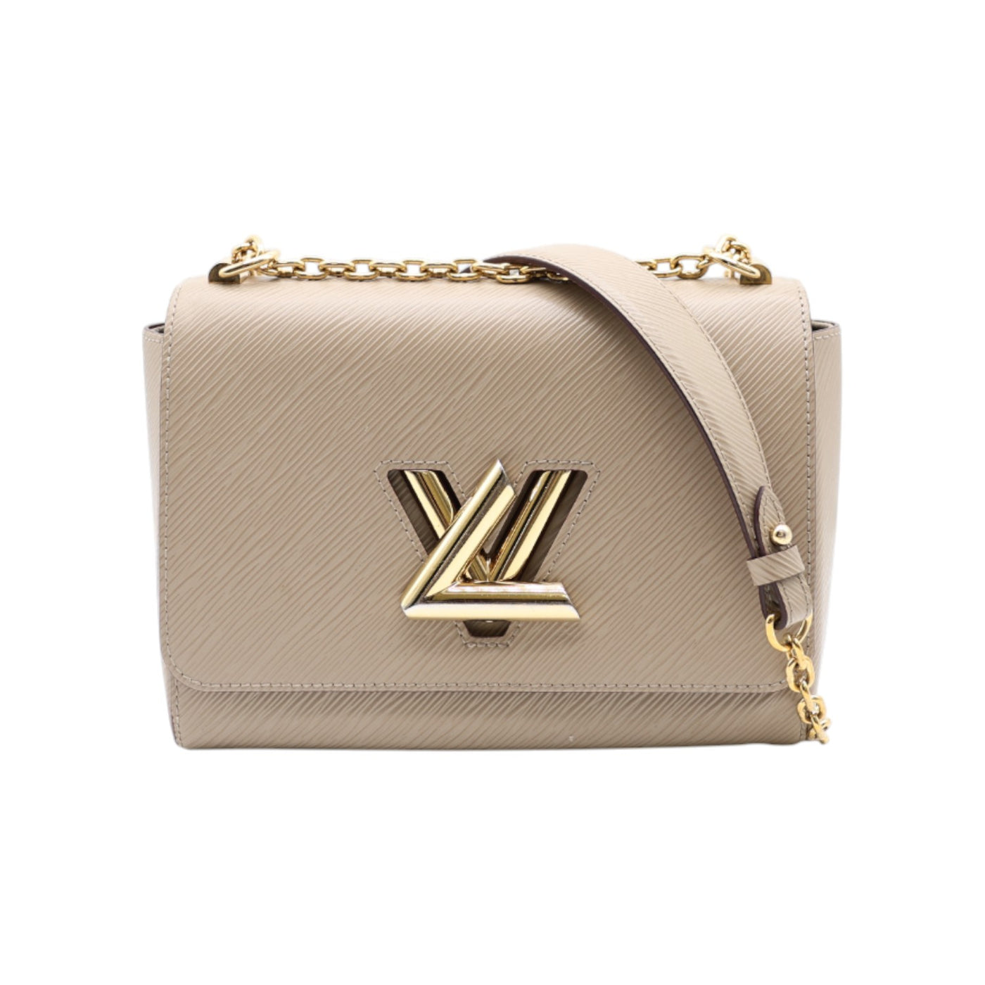 Louis Vuitton Twist MM Epi Leather Bag In Taupe