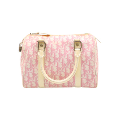 Christian Dior Monogram Boston Bag In Pink