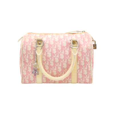 Christian Dior Monogram Boston Bag In Pink