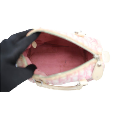 Christian Dior Monogram Boston Bag In Pink