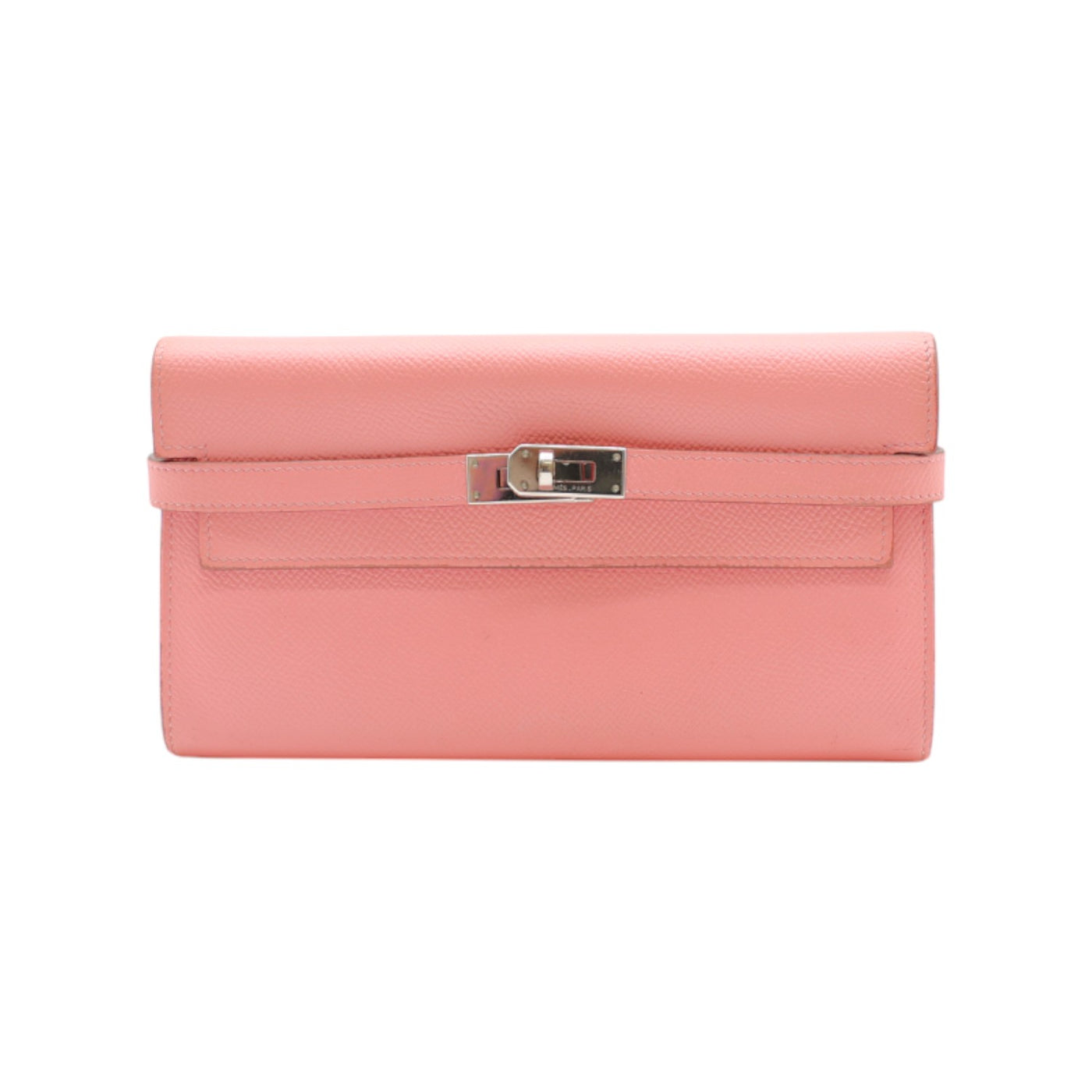 Hermès Kelly Longue Wallet In Pink Rose