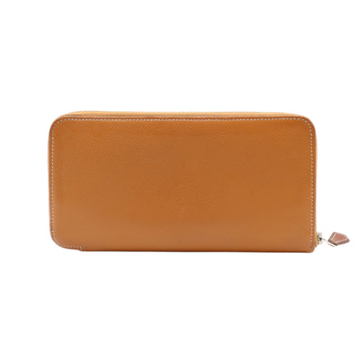 Hermès Azap Silk'In Classique Long Wallet In Brown