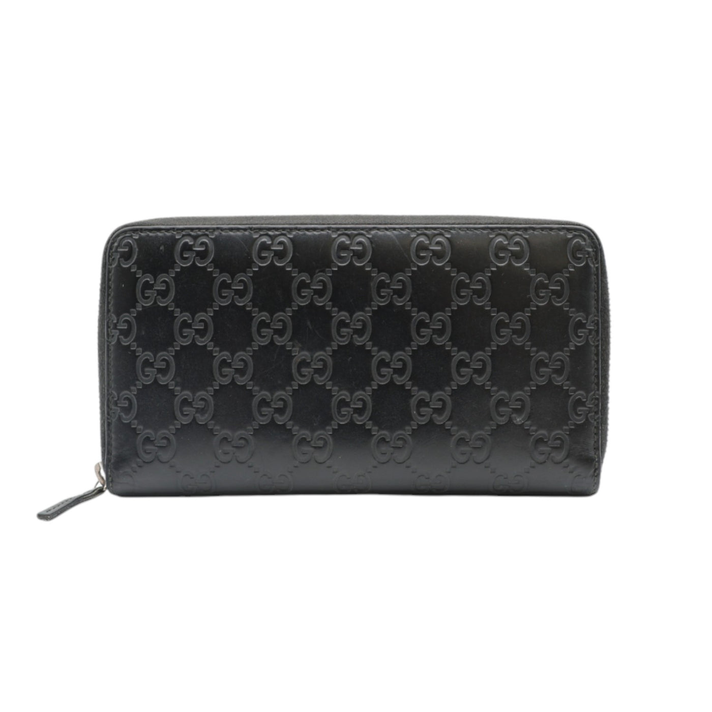 Gucci Guccissima Leather Zip Around Long Wallet