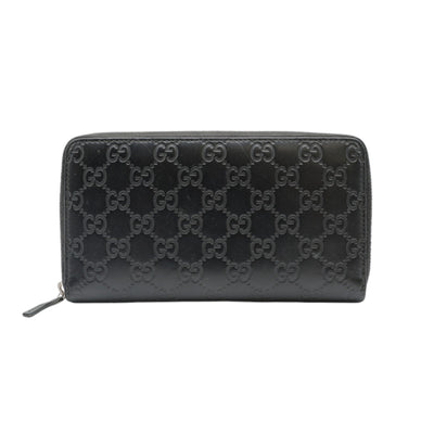 Gucci Guccissima Leather Zip Around Long Wallet