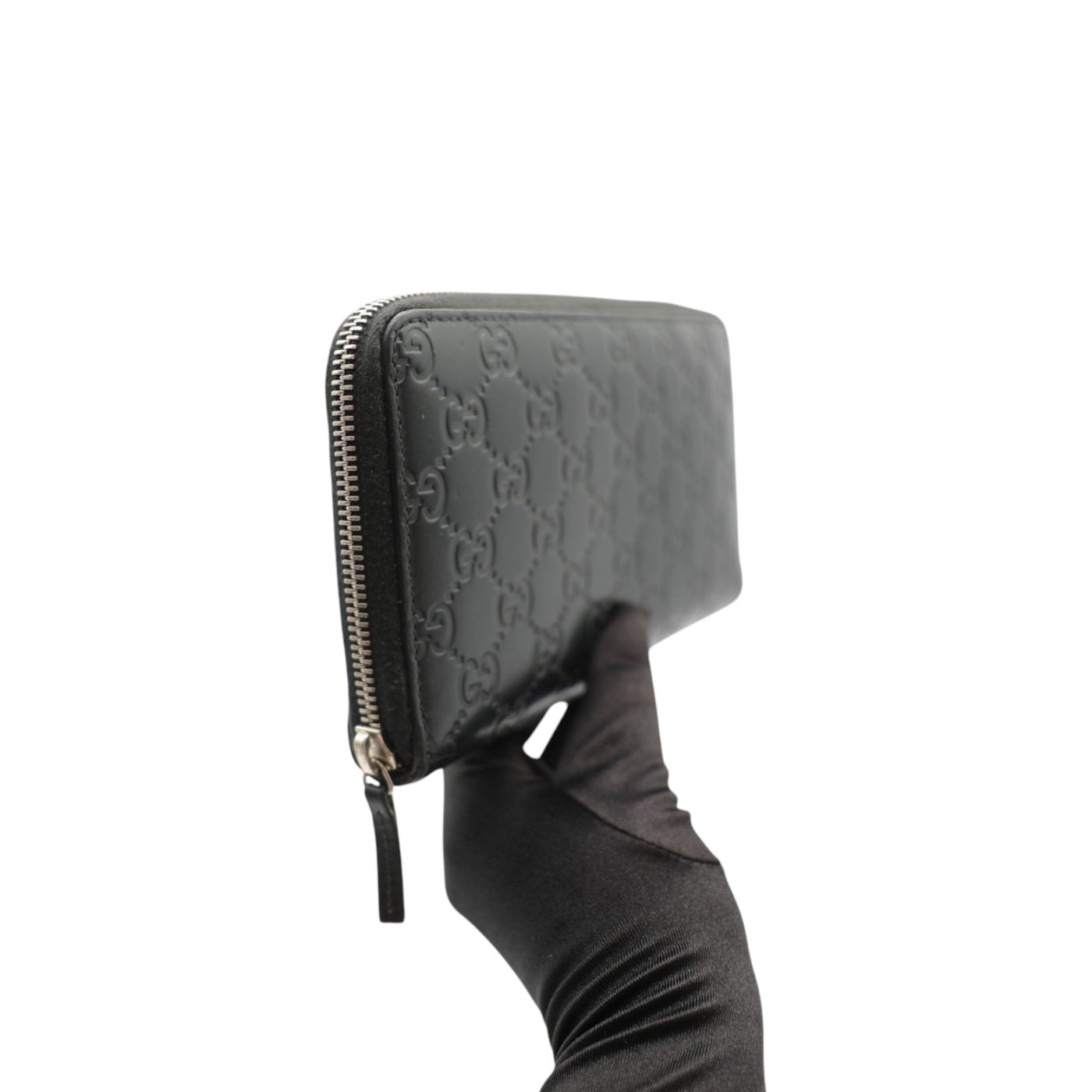 Gucci Guccissima Leather Zip Around Long Wallet