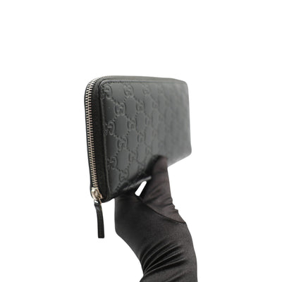 Gucci Guccissima Leather Zip Around Long Wallet