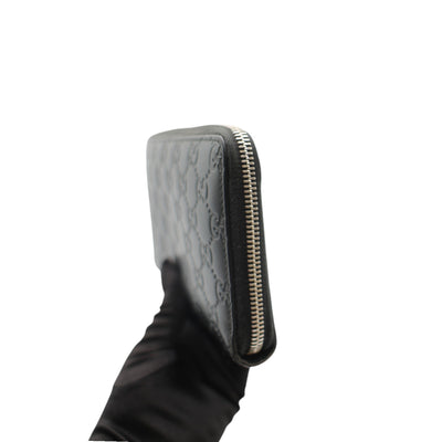 Gucci Guccissima Leather Zip Around Long Wallet