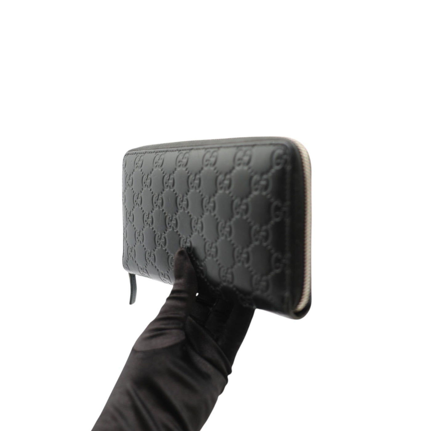 Gucci Guccissima Leather Zip Around Long Wallet
