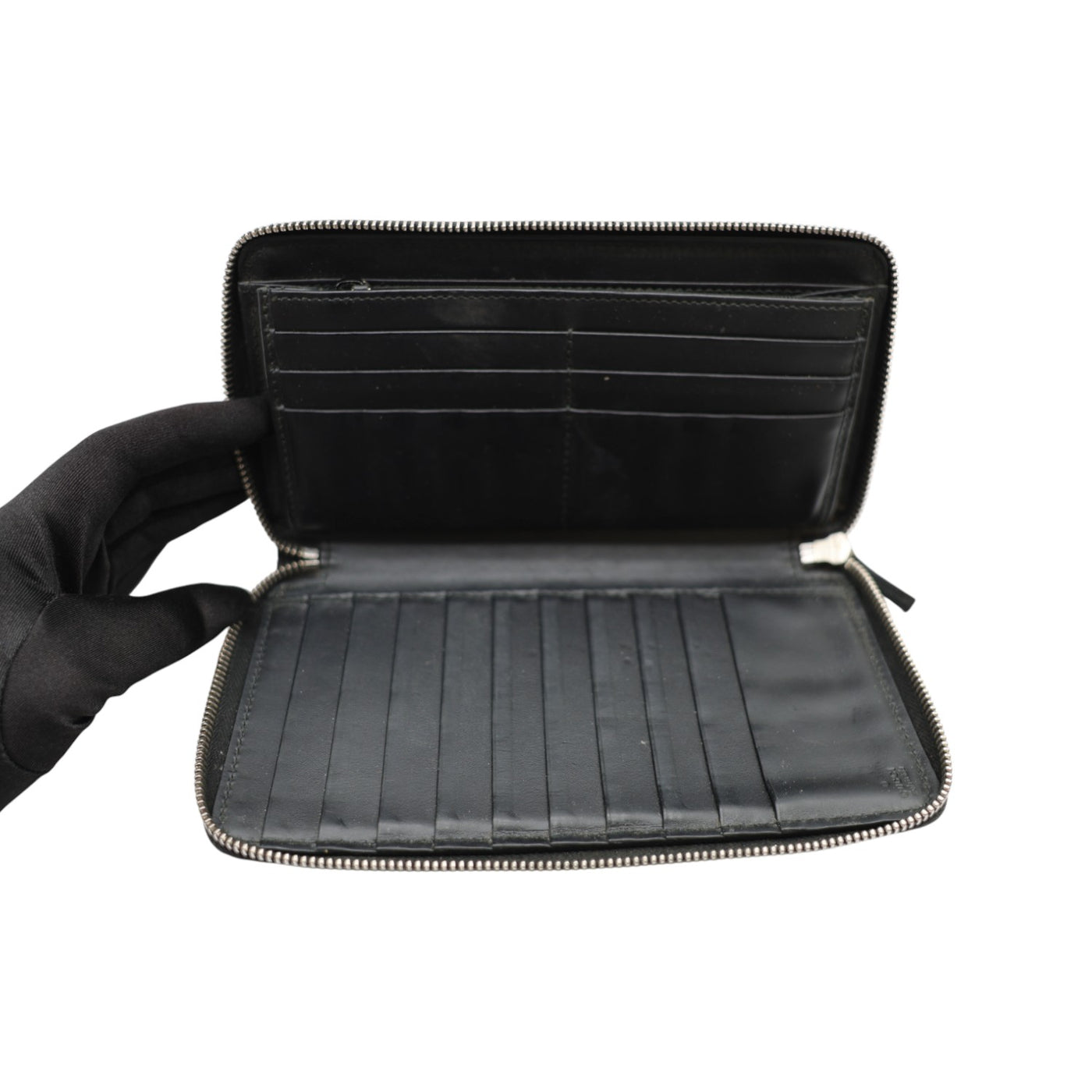 Gucci Guccissima Leather Zip Around Long Wallet