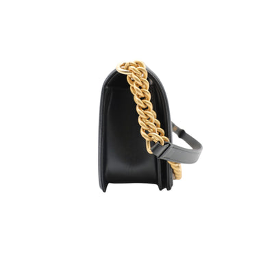 CHANEL Boy Medium Caviar Leather In Black And Gold Hardware