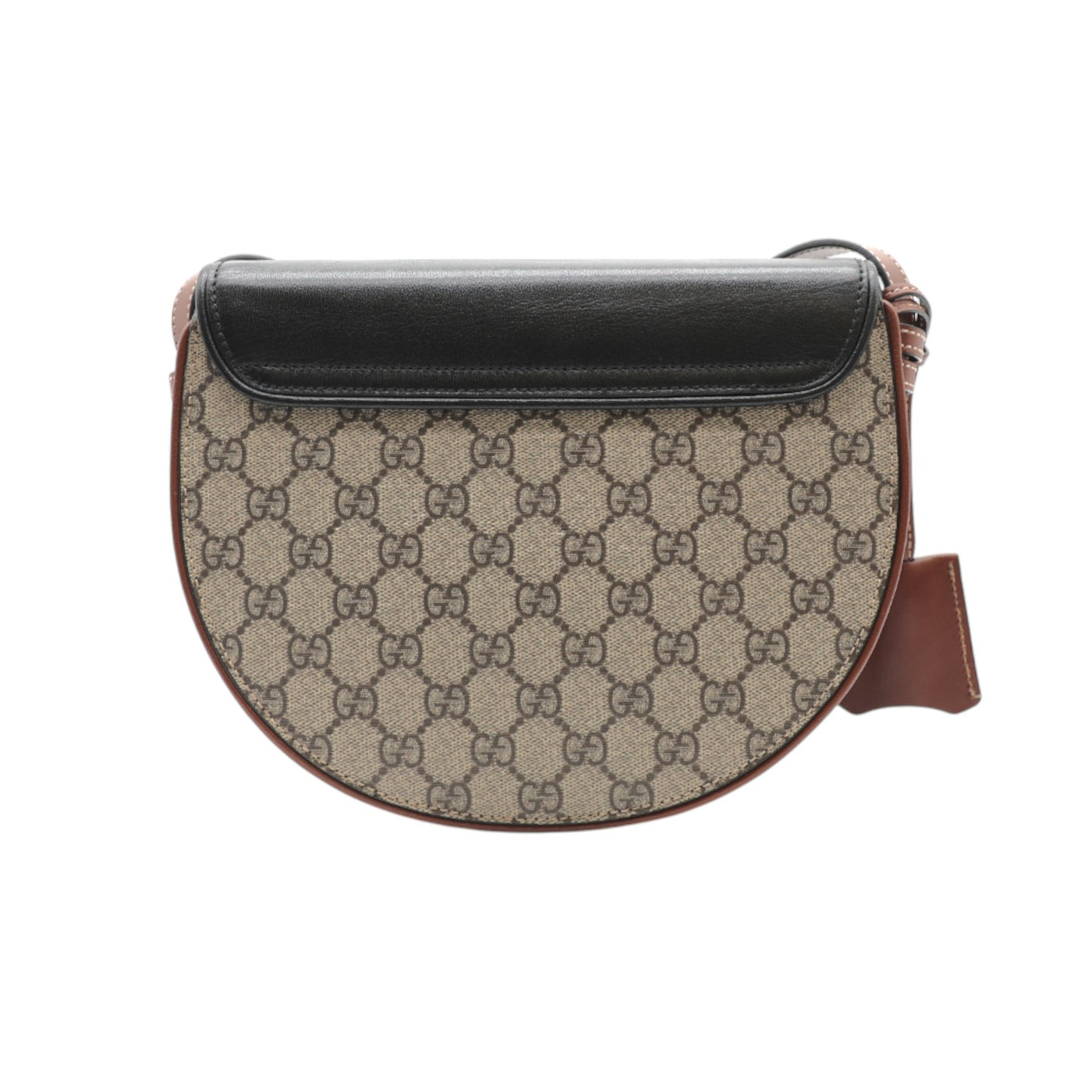 Gucci GG Supreme Padlock Saddle Crossbody Bag
