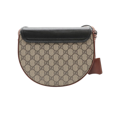 Gucci GG Supreme Padlock Saddle Crossbody Bag