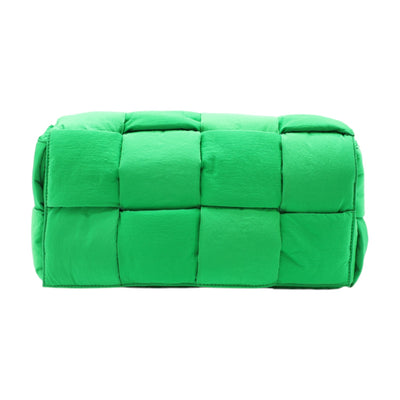 Bottega Veneta Padded Tech Cassette Nylon Crossbody Bag In Green