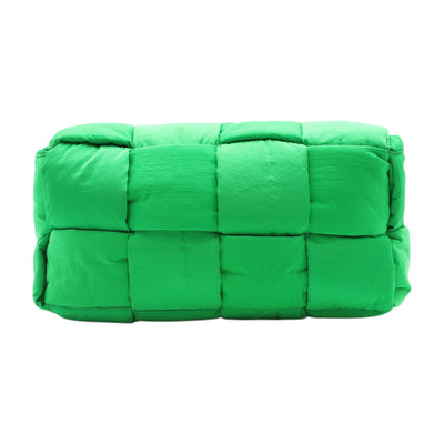 Bottega Veneta Padded Tech Cassette Nylon Crossbody Bag In Green