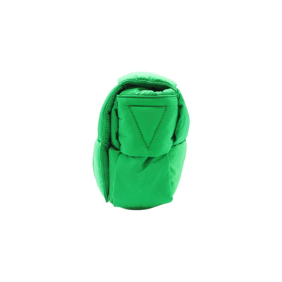 Bottega Veneta Padded Tech Cassette Nylon Crossbody Bag In Green