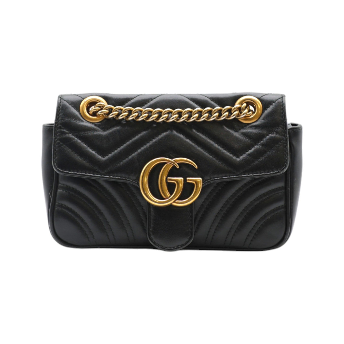 Gucci GG Marmont Medium Shoulder Bag In Black