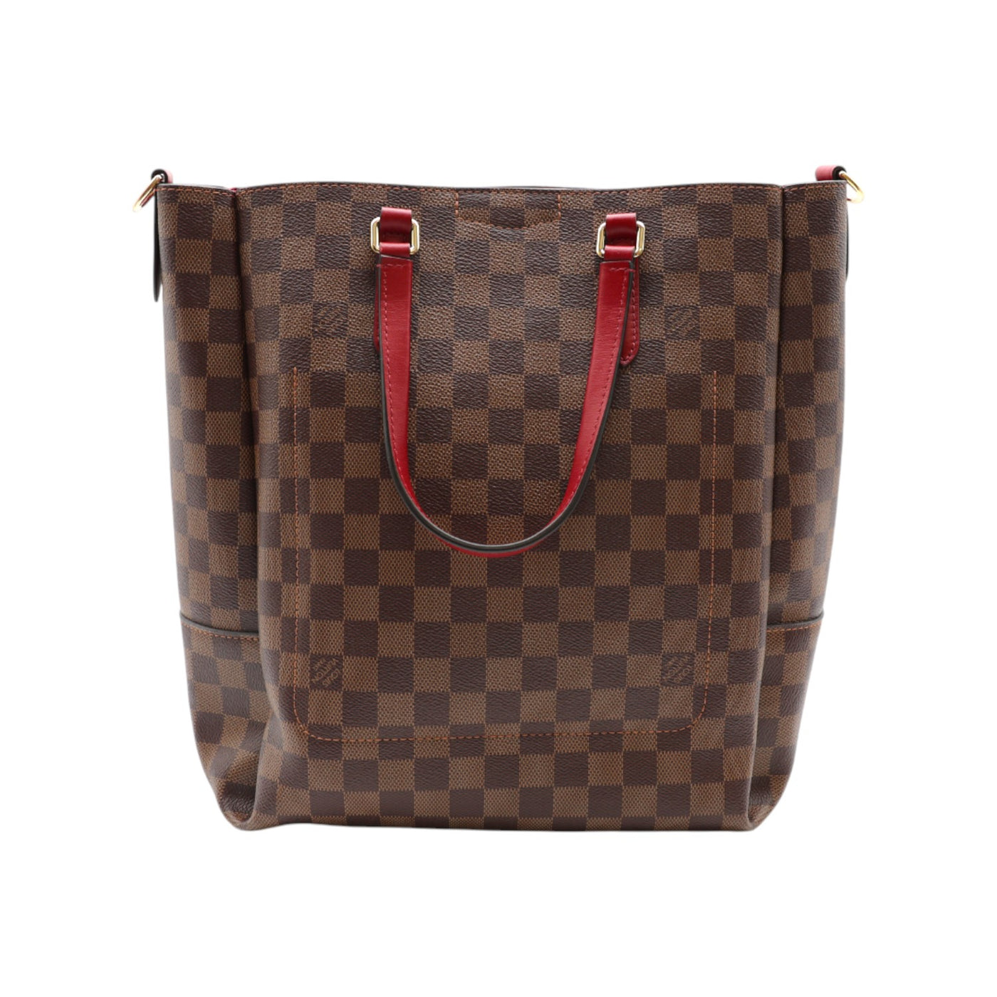 Louis Vuitton Damier Ebene Belmont MM Cherry Berry Tote Bag