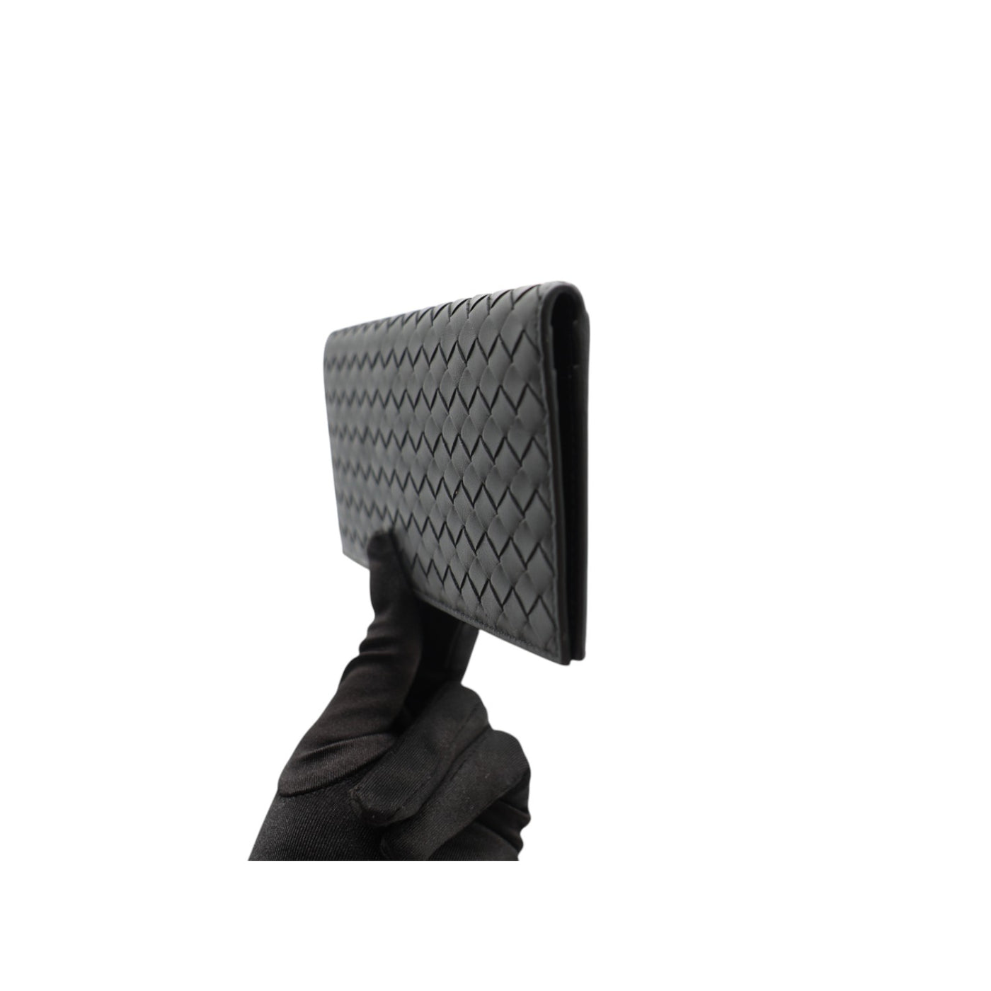 Bottega Veneta Intrecciato Long Wallet In Black