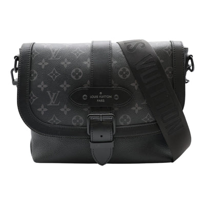 Louis Vuitton Saumur Monogram Eclipse Canvas Messenger Bag