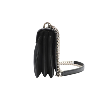 PRADA Saffiano Leather And Nylon Shoulder Bag In Black