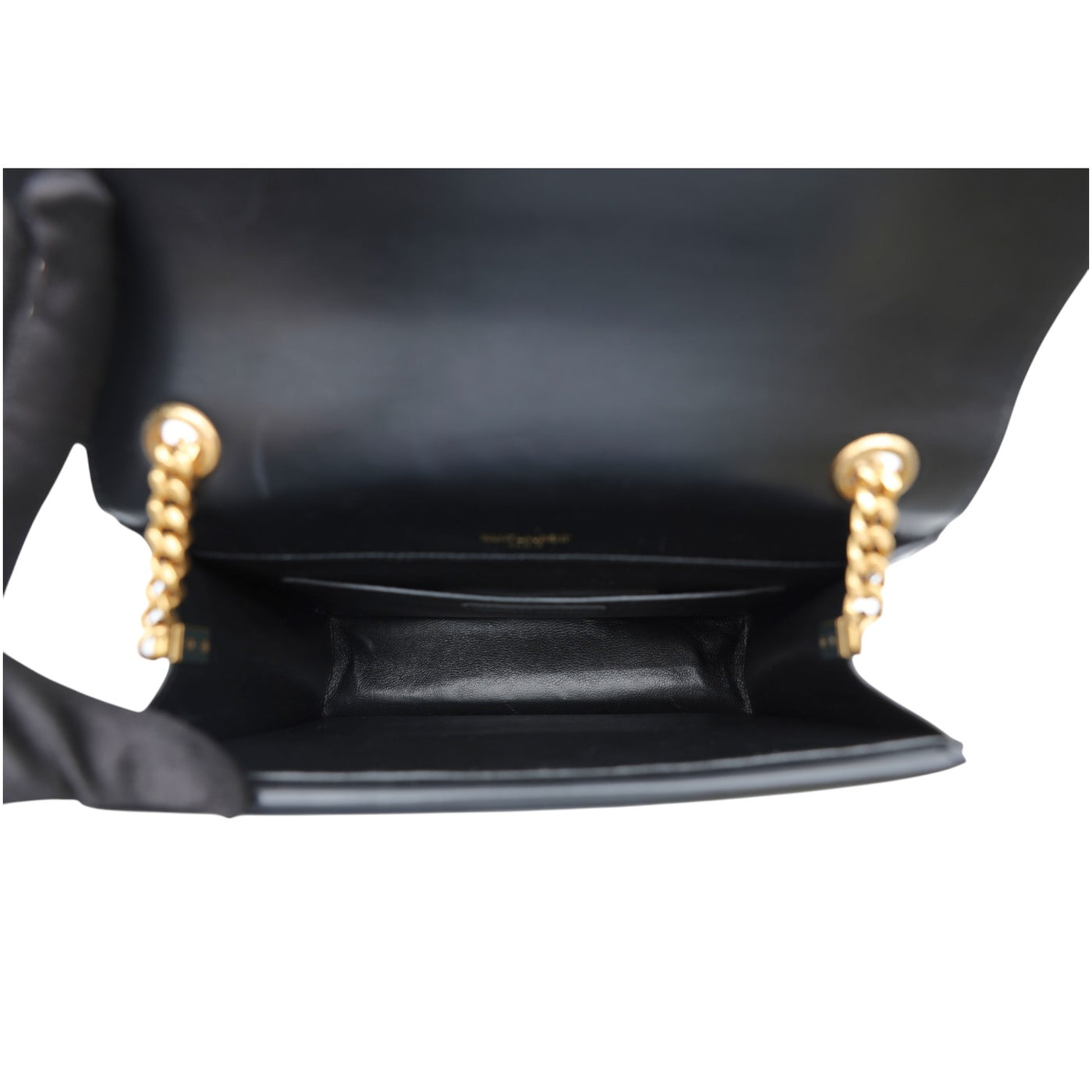 YSL Saint Laurent Sulpice Medium Leather Crossbody Bag In Black