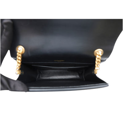 YSL Saint Laurent Sulpice Medium Leather Crossbody Bag In Black