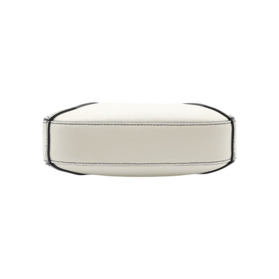 Alexander McQueen Mini The Jewelled Leather Hobo Bag In White