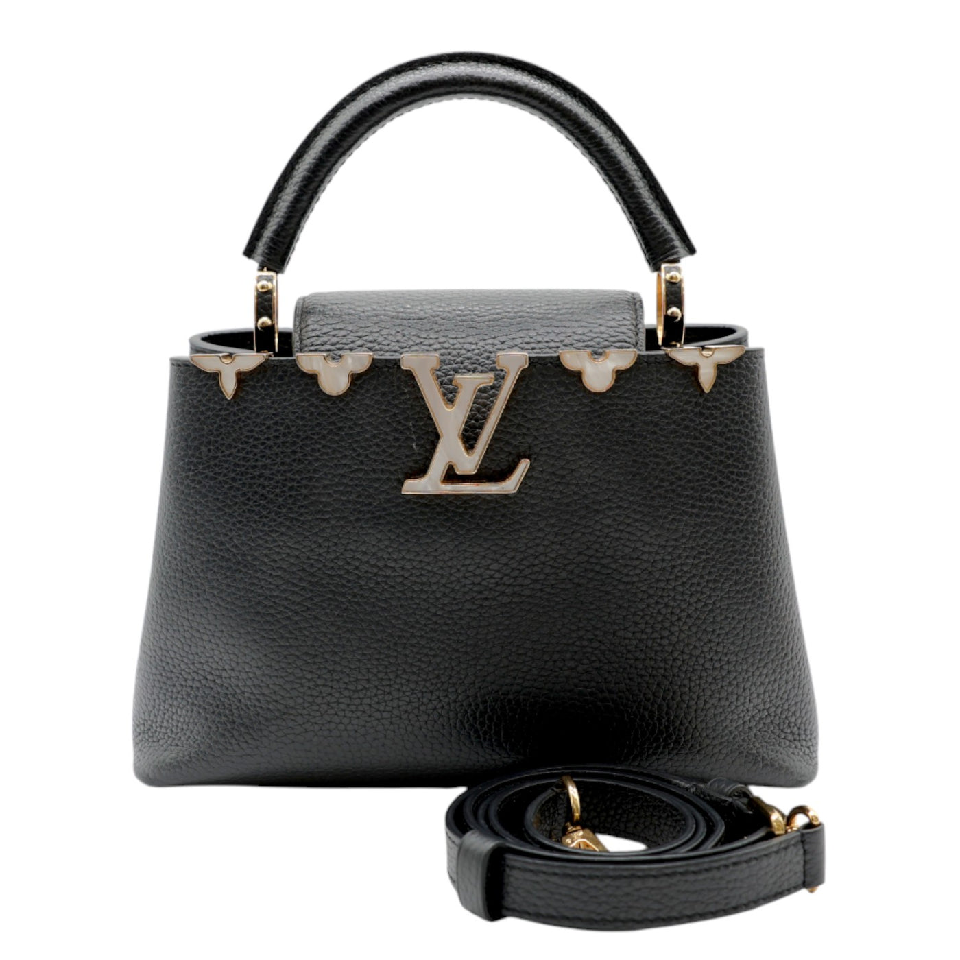 Louis Vuitton Capicines BB Taurillon Leather Handbag In Black