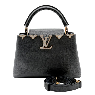 Louis Vuitton Capicines BB Taurillon Leather Handbag In Black