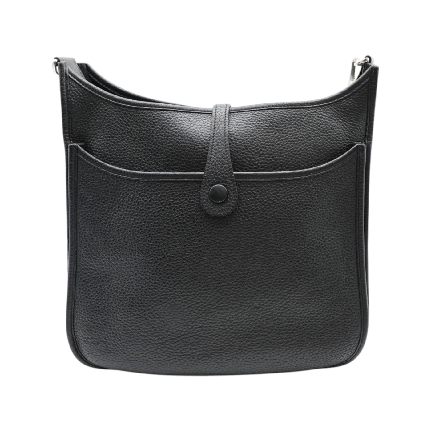 Hermès Evelyne lll PM Taurillon Clemence Leather Bag In Black