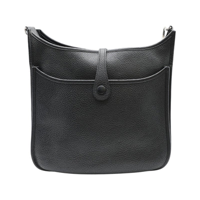 Hermès Evelyne lll PM Taurillon Clemence Leather Bag In Black