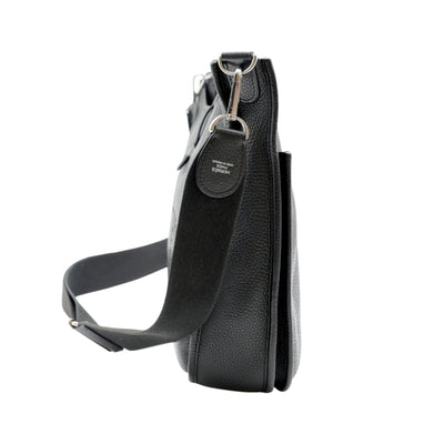 Hermès Evelyne lll PM Taurillon Clemence Leather Bag In Black