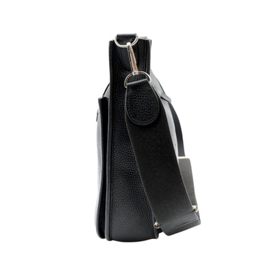 Hermès Evelyne lll PM Taurillon Clemence Leather Bag In Black